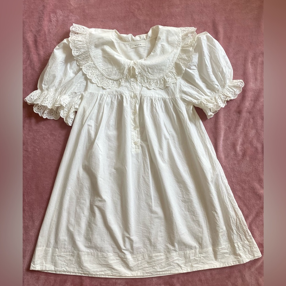 Doen White Salt Dress Women Size S
